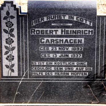 CARSHAGEN Robert Heinrich 1892-1937