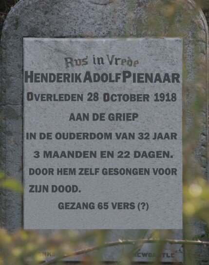 PIENAAR Henderik Adolf -1918