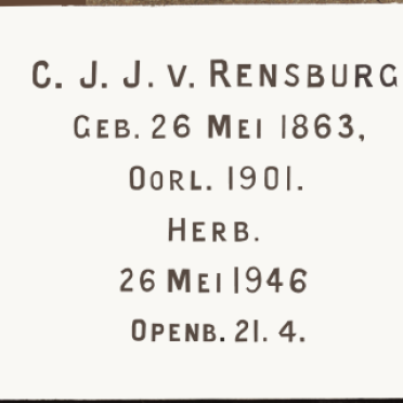 RENSBURG C.J.J., v. 1863-1901
