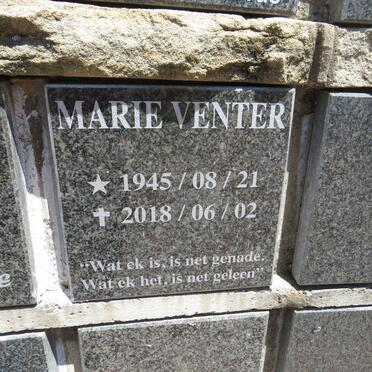 VENTER Marie 1945-2018