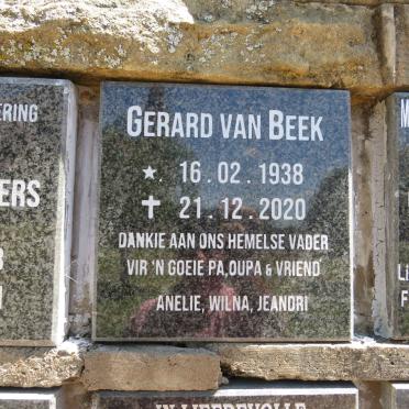 BEEK Gerhard, van 1938-2020