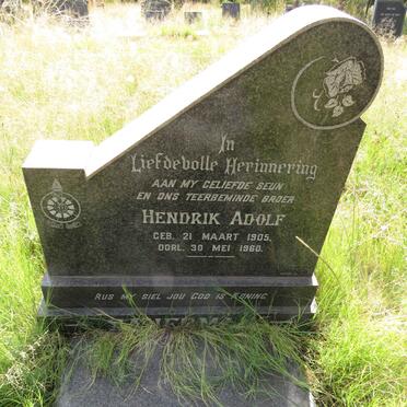 ? Hendrik Adolf 1905-1960