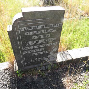 BOTHA Petrus Jacobus 1879-1959 & Catharina Josina SCHUTTE 1888-1971 _1