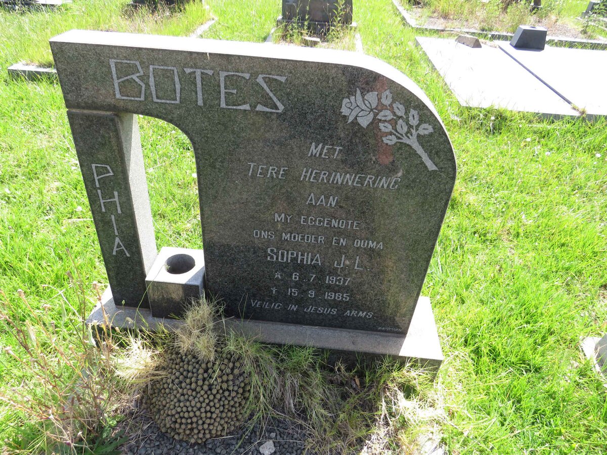 BOTES Sophia J.L. 1937-1985