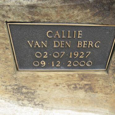 BERG Callie, van den 1927-2000 & Heila 1921-2013 _2