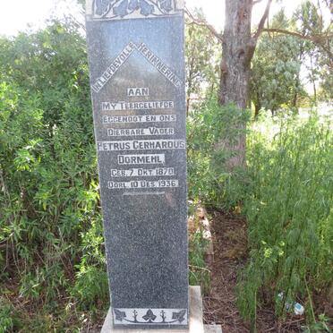 DORMEHL Petrus Gerhardus 1870-1936 & Dina Maria Jacoba BEYERS 1878-1949 _2