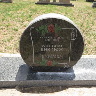 DICKS Willem 1947-2007