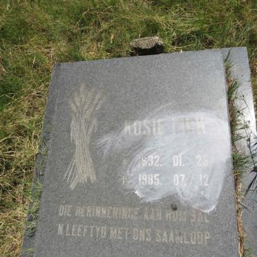 FICK Kosie 1932-1985