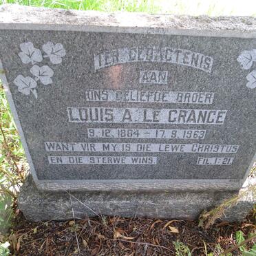 GRANGE Louis A., le 1884-1963