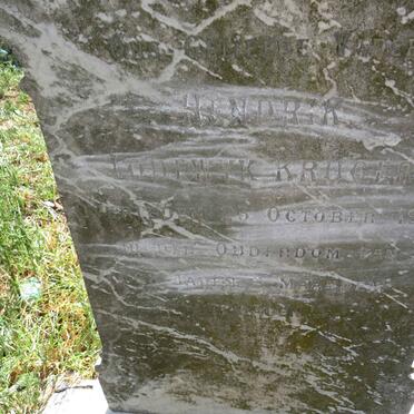 KRUGER Hendrik Lodewyk -1903