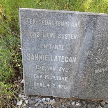 LATEGAN Sannie nee VAN ZYL 1880-1956