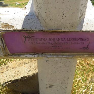 LIEBENBERG Hendrina Johanna 1954-2011