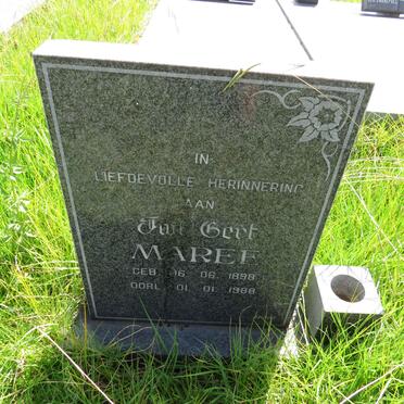 MAREE Jan Gert 1898-1988