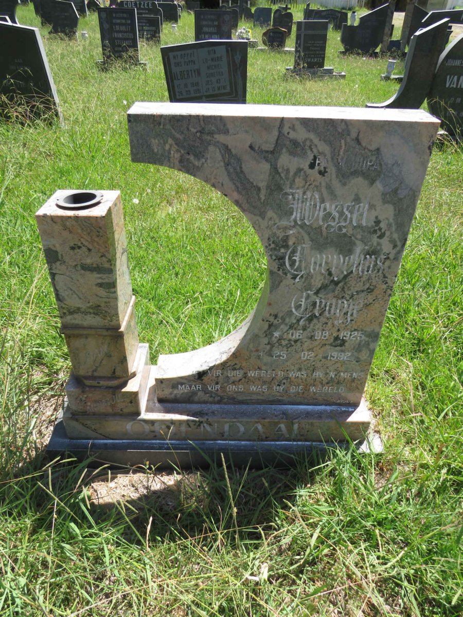 ODENDAAL Wessel Cornelius Cronje 1925-1992