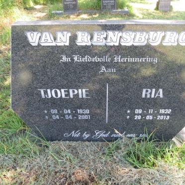 RENSBURG Tjoepie, van 1930-2001 & Ria 1932-2013
