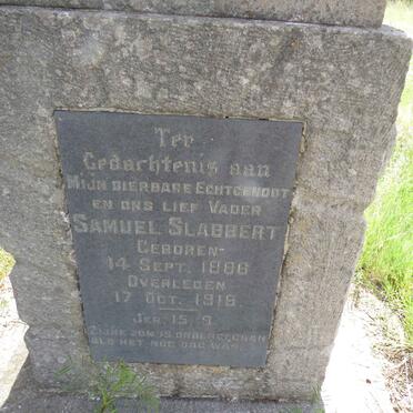 SLABBERT Samuel 1886-1918