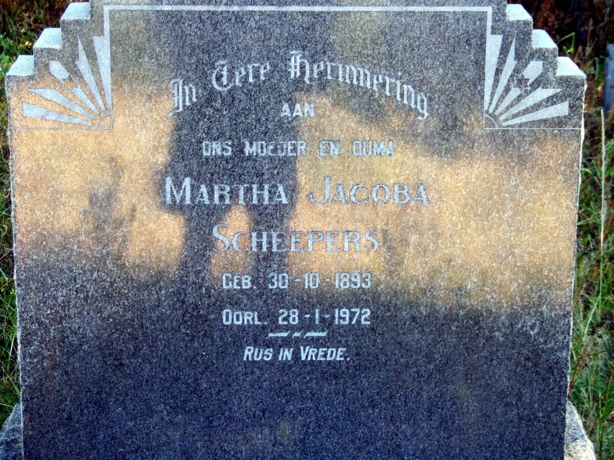 SCHEEPERS Martha Jacoba 1893-1972