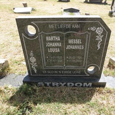 STRYDOM Wessel Johannes 1920-2004 & Martha Johanna Louisa 1925-2020