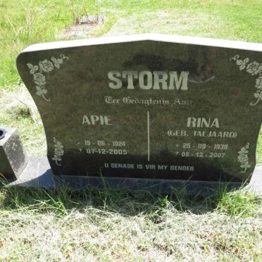 STORM Apie 1924-2005 & Rina TALJAARD 1938-2007