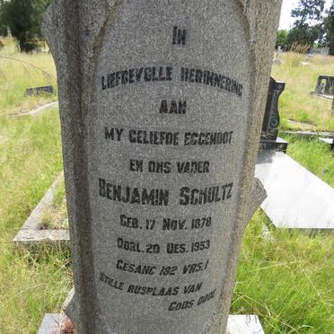 SCHULTZ Benjamin 1878-1953