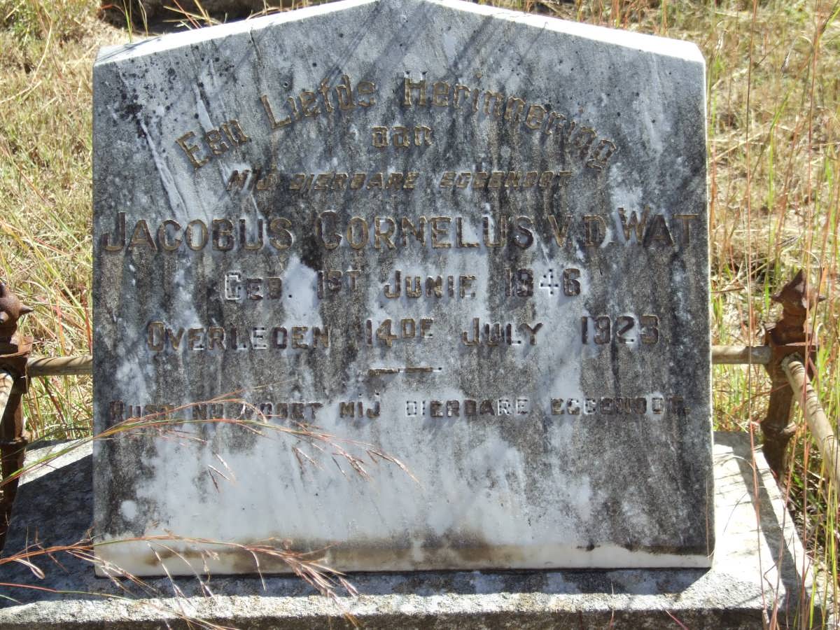 WAT Jacobus Cornelus, v.d. 1846-1923