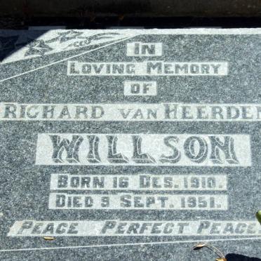 WILLSON Hennie -1921 :: WILLSON Richard van Heerden 1910-1951 _3