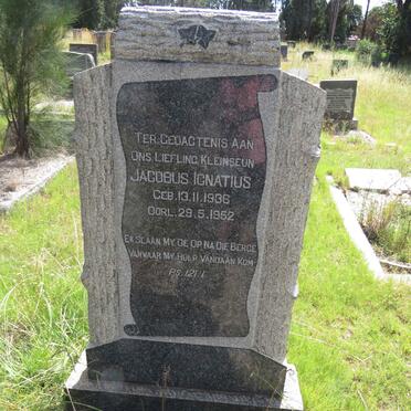 WESSELS Jacobus Ignatius 1936-1952