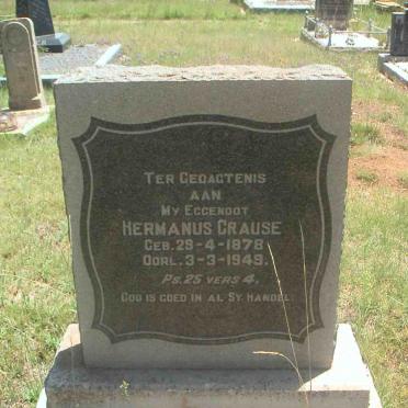 CRAUSE Hermanus 1878-1949