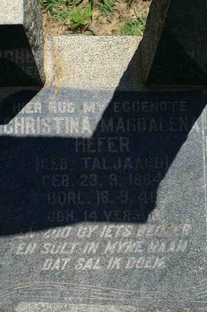 HEFER Frederik Carel 1877-1955 &amp; Christina Magdalena TALJAARD 1884-?