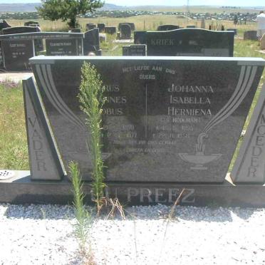 PREEZ Petrus Johannes Jacobus, du 1890-1977 &amp; Johanna Isabella Hermiena MOOLMAN 1895-1958
