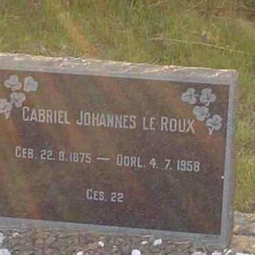 ROUX Gabriel Johannes, le 1875-1958