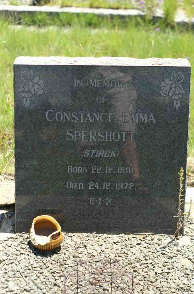 SPERSHOTT Constance Emma nee STIRCK 1891-1972