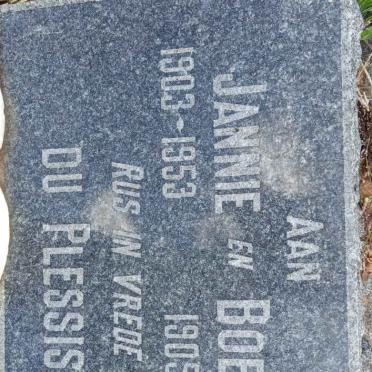 PLESSIS Jannie, du 1903-1953 &amp; Bobsy 1909-1940