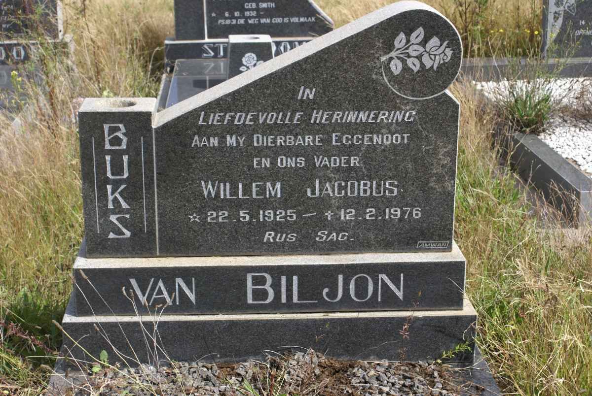 BILJON Willem Jacobus, van 1925-1976