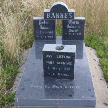 BAKKES Pieter Johan 1912-1983 &amp; Maria Johanna NAUDE 1925- :: BAKKES 1955-1955