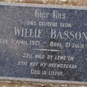 BASSON Willie 1921-1950