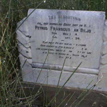 BILJON Petrus Fransous, van 1894-1934