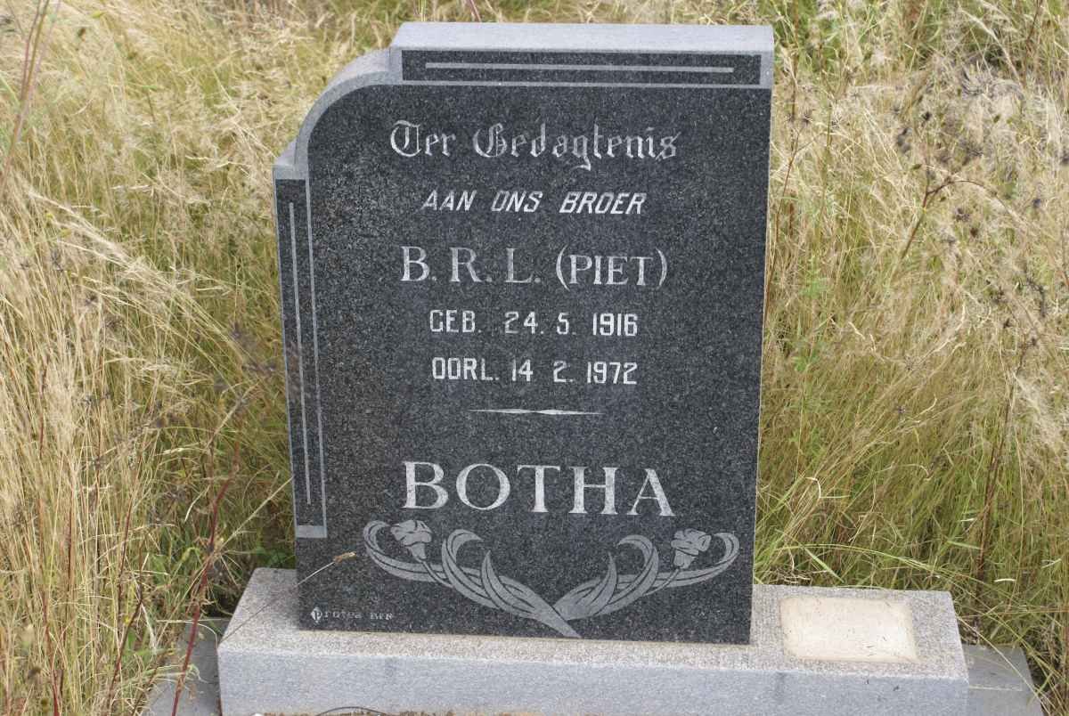 BOTHA B.R.L. 1916-1972