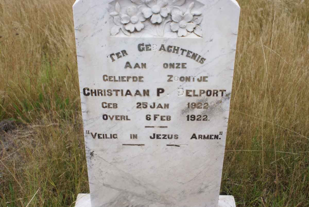 DELPORT Christiaan P. 1922-1922