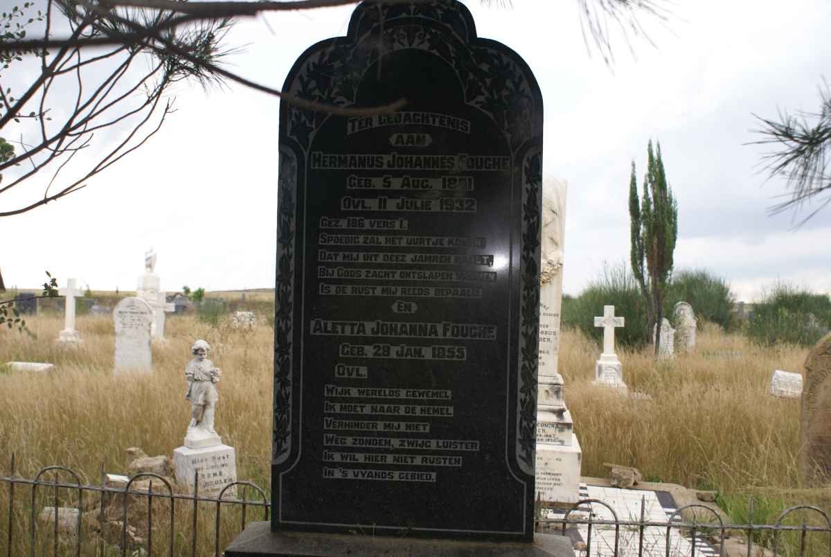 FOUCHE Hermanus Johannes 1851-1932 &amp; Aletta Johanna 1855-