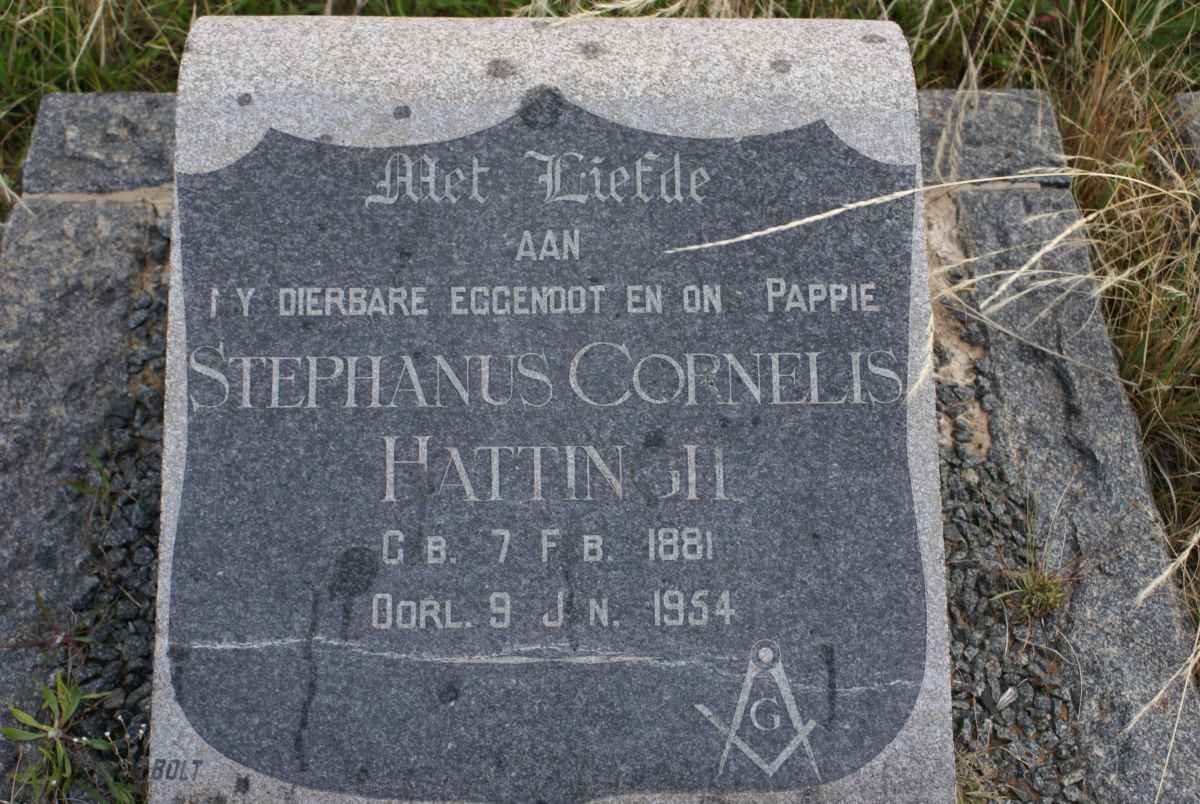 HATTINGH Stephanus Cornelis 1881-1954