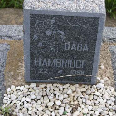 HAMBRIDGE Baba -1958