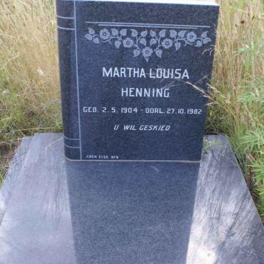 HENNING Martha Louisa 1904-1982
