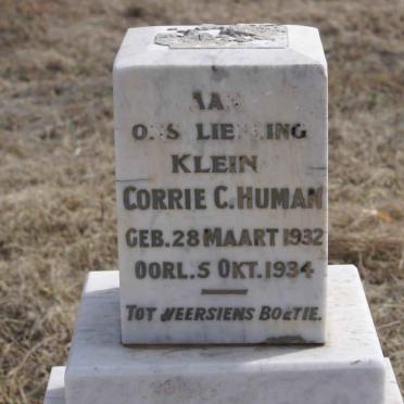 HUMAN Corrie C. 1932-1934
