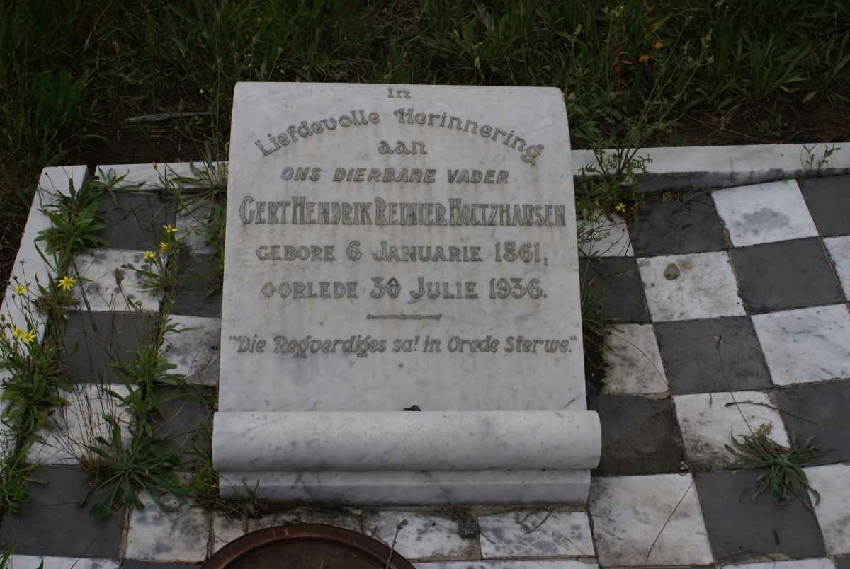 HOLTZHAUSEN Gert Hendrik Reinier 1861-1936