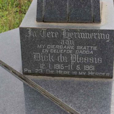 PLESSIS Dick, du 1915-1961 &amp; Frika 1917-1989 