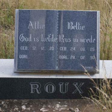 ROUX Allie 1920- &amp; Bettie 1925-1990