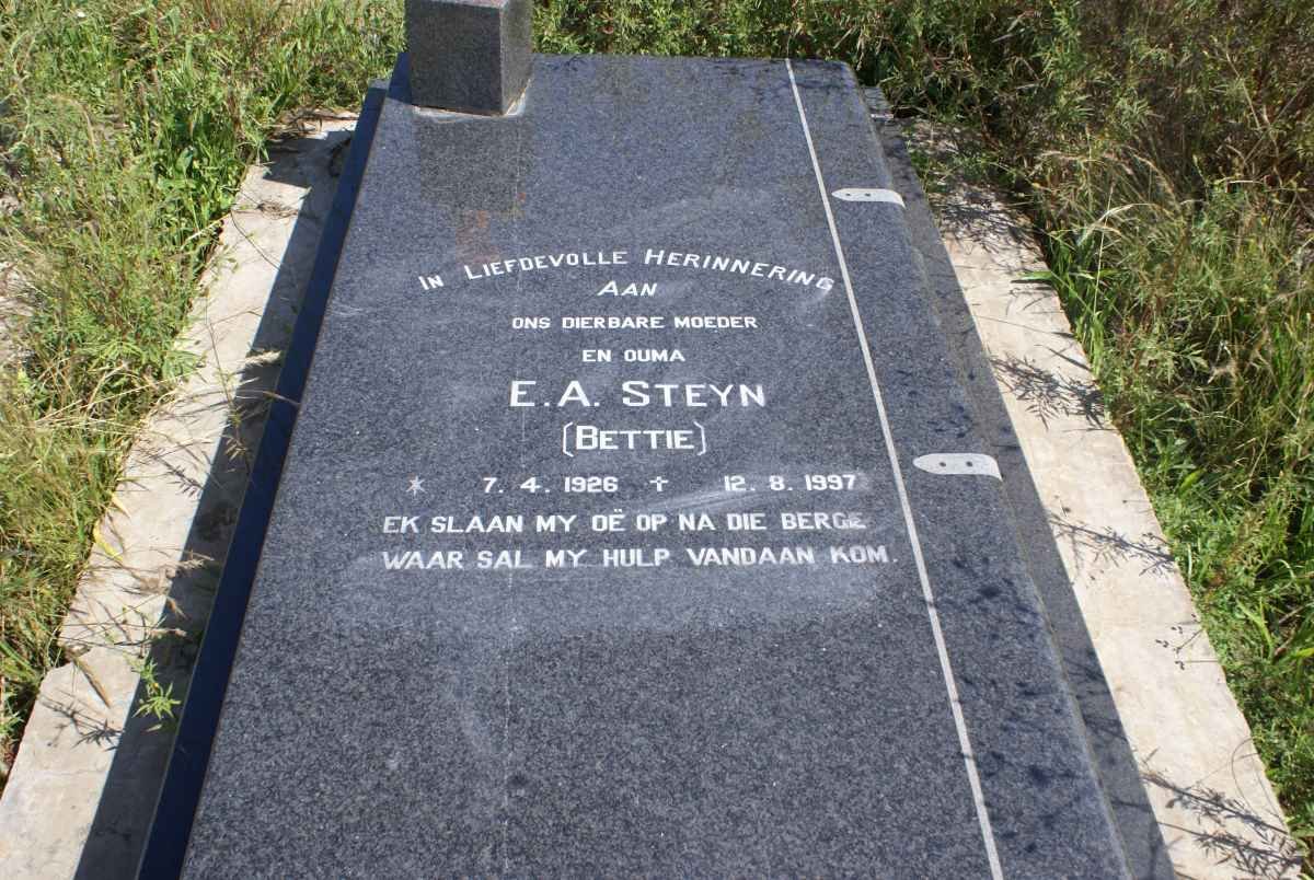STEYN E.A. 1926-1997