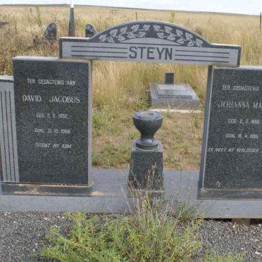 STEYN David Jacobus 1892-1968 &amp; Johanna Maria 1899-1985