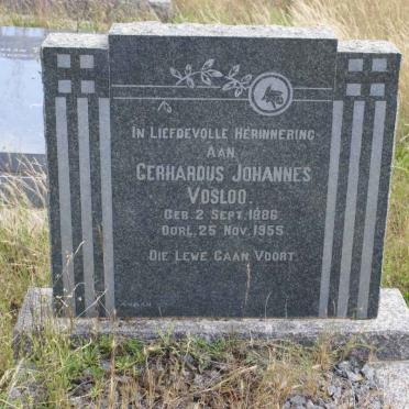 VOSLOO Gerhardus Johannes 1886-1955